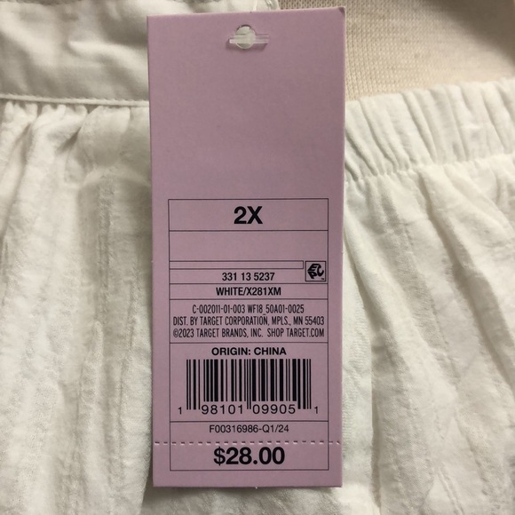 Wild Fable Women’s Mini Halter Fit Flare Back Tie Cotton Plus Size Dress - Picture 9 of 10